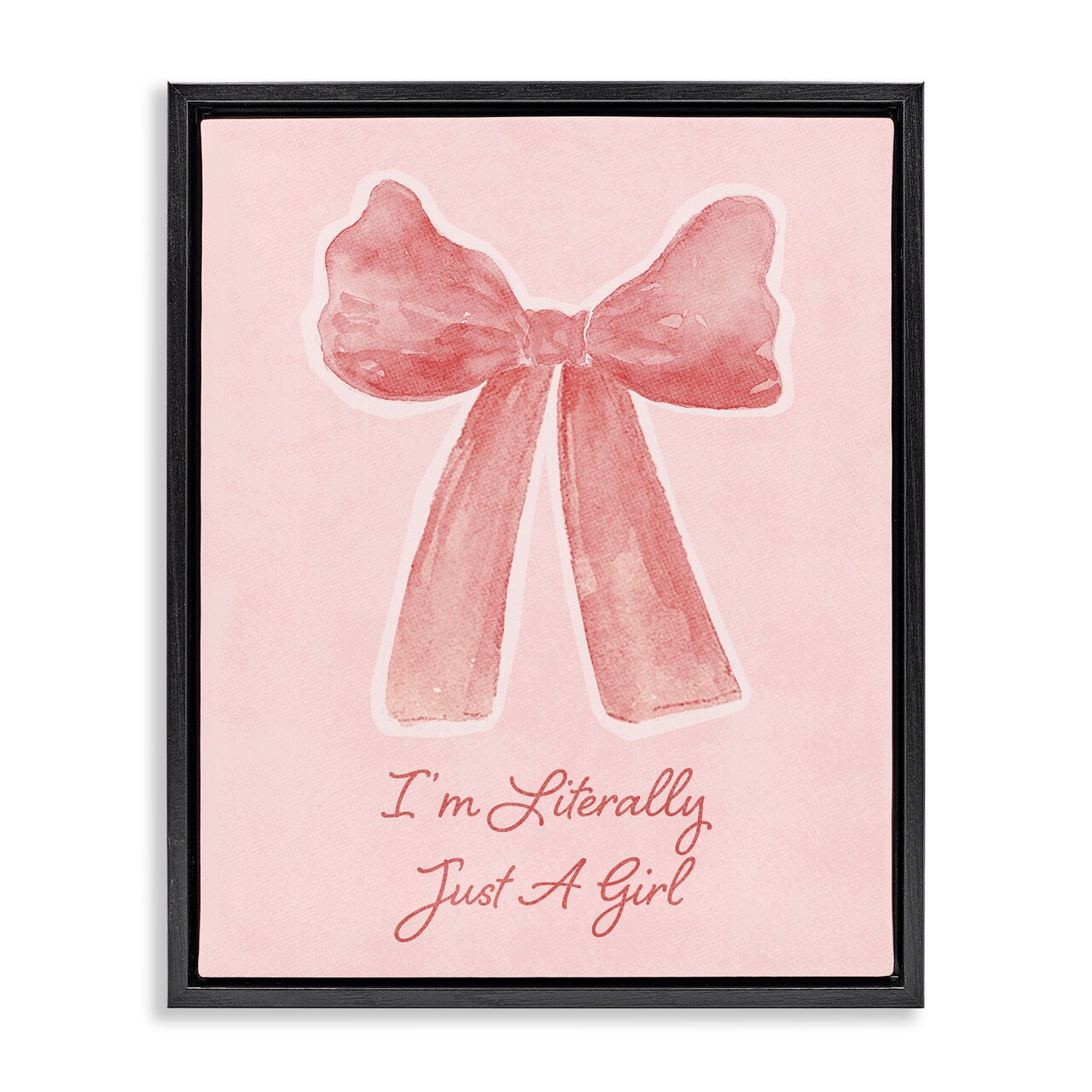 Stupell Industries Literally Just A Girl Floating Frame, design by Lucille Price